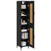 Bufet Stejar Negru 34,5 x 34 x 180 cm Lemn compozit - WALTI WALTI
