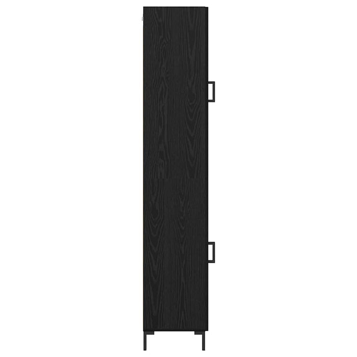 Bufet Stejar Negru 34,5 x 34 x 180 cm Lemn compozit - WALTI WALTI
