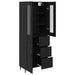Bufet Pe perete Stejar Negru 69,5 x 34 x 180 cm Lemn compozit - WALTI WALTI