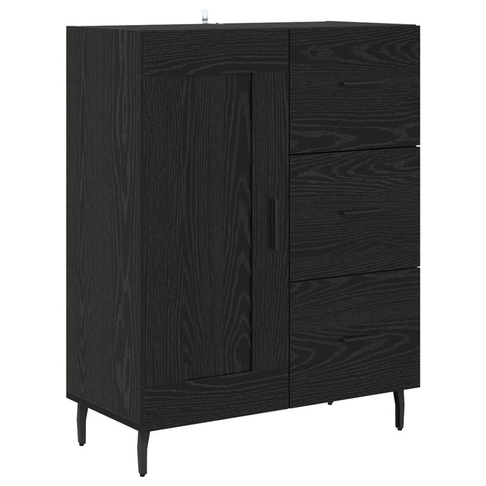 Bufet Pe perete Stejar Negru 69,5 x 34 x 180 cm Lemn compozit - WALTI WALTI