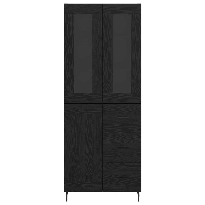 Bufet Pe perete Stejar Negru 69,5 x 34 x 180 cm Lemn compozit - WALTI WALTI