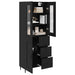 Bufet Pe perete Stejar Negru 69,5 x 34 x 180 cm Lemn compozit - WALTI WALTI