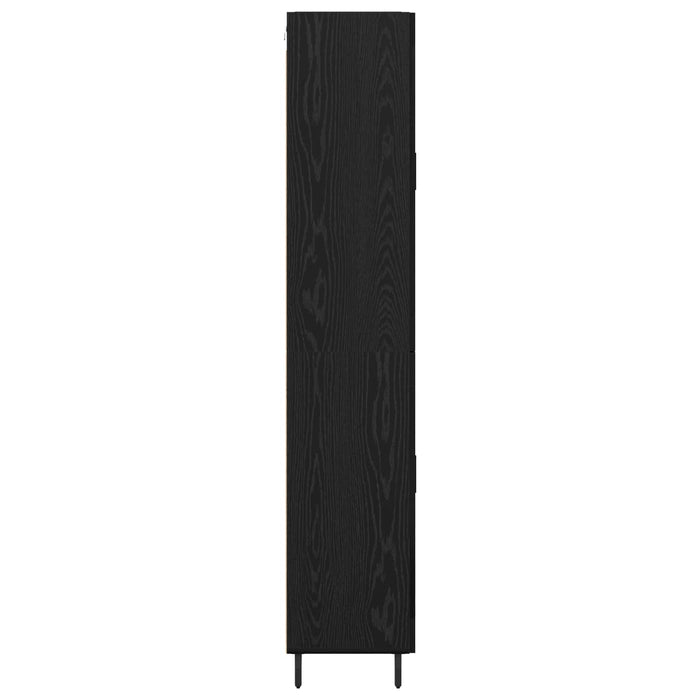 Bufet Pe perete Stejar Negru 69,5 x 34 x 180 cm Lemn compozit - WALTI WALTI
