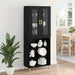 Bufet Pe perete 2 pcs Stejar Negru Lemn compozit - WALTI WALTI
