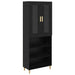 Bufet Pe perete 2 pcs Stejar Negru Lemn compozit - WALTI WALTI