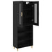 Bufet Pe perete 2 pcs Stejar Negru Lemn compozit - WALTI WALTI