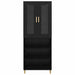 Bufet Pe perete 2 pcs Stejar Negru Lemn compozit - WALTI WALTI
