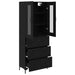 Bufet cu sertar 2 pcs Stejar Negru Lemn compozit - WALTI WALTI