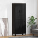 Bufet Stejar Negru 69,5 x 34 x 180 cm Lemn compozit - WALTI WALTI