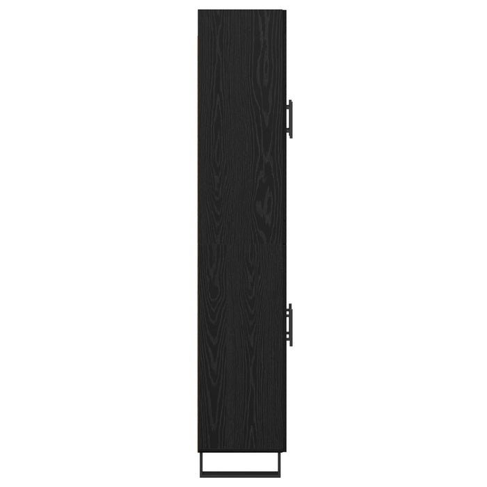 Bufet Stejar Negru 69,5 x 34 x 180 cm Lemn compozit - WALTI WALTI