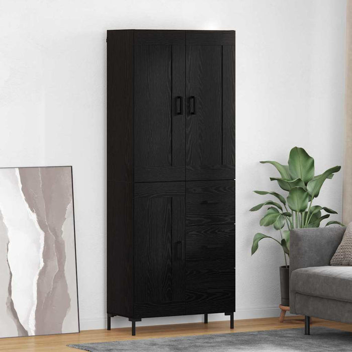 Bufet cu sertar Stejar Negru 69,5 x 34 x 180 cm Lemn compozit - WALTI WALTI