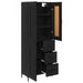 Bufet cu sertar Stejar Negru 69,5 x 34 x 180 cm Lemn compozit - WALTI WALTI