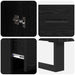 Bufet cu sertar Stejar Negru 34,5 x 34 x 180 cm Lemn compozit - WALTI WALTI