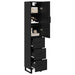 Bufet cu sertar Stejar Negru 34,5 x 34 x 180 cm Lemn compozit - WALTI WALTI
