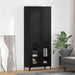 Bufet Pe perete Stejar Negru 69,5 x 34 x 180 cm Lemn compozit - WALTI WALTI