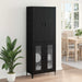 Bufet Pe perete Stejar Negru 69,5 x 34 x 180 cm Lemn compozit - WALTI WALTI