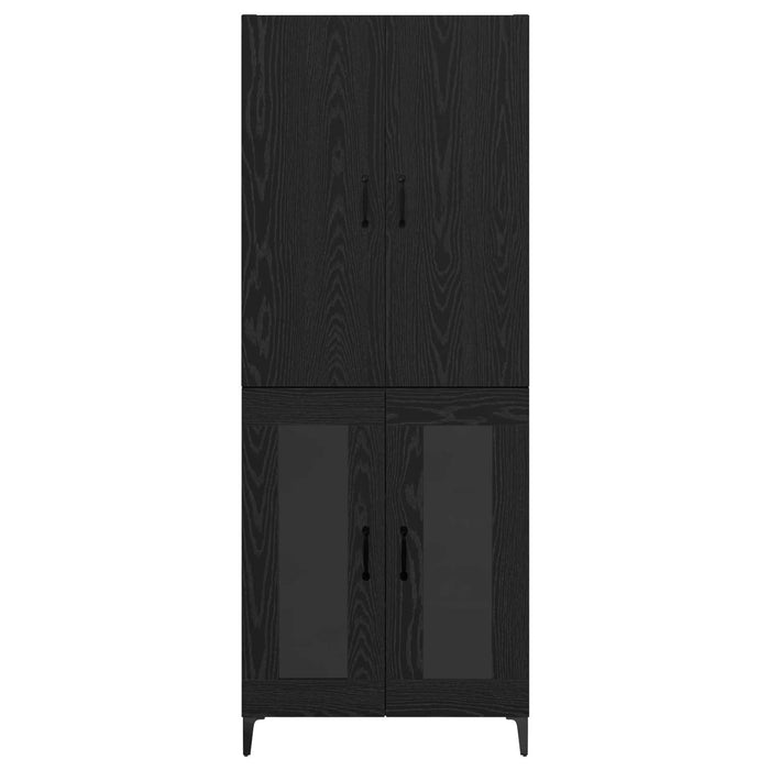 Bufet Pe perete Stejar Negru 69,5 x 34 x 180 cm Lemn compozit - WALTI WALTI
