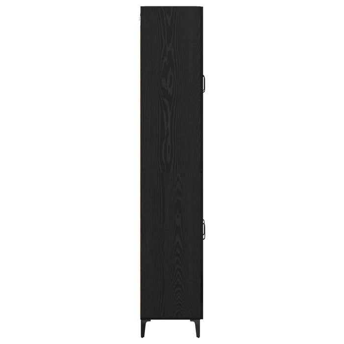 Bufet Pe perete Stejar Negru 69,5 x 34 x 180 cm Lemn compozit - WALTI WALTI