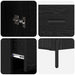 Bufet cu sertar Stejar Negru 34,5 x 34 x 180 cm Lemn compozit - WALTI WALTI