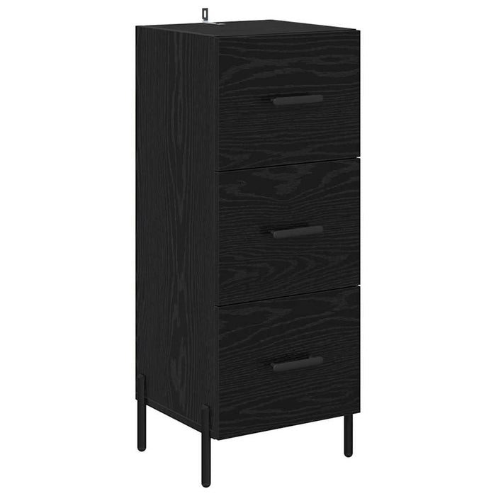 Bufet cu sertar Stejar Negru 34,5 x 34 x 180 cm Lemn compozit - WALTI WALTI