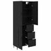 Bufet 2 pcs Stejar negru 69,5 x 34 x 180 cm Lemn compozit - WALTI WALTI