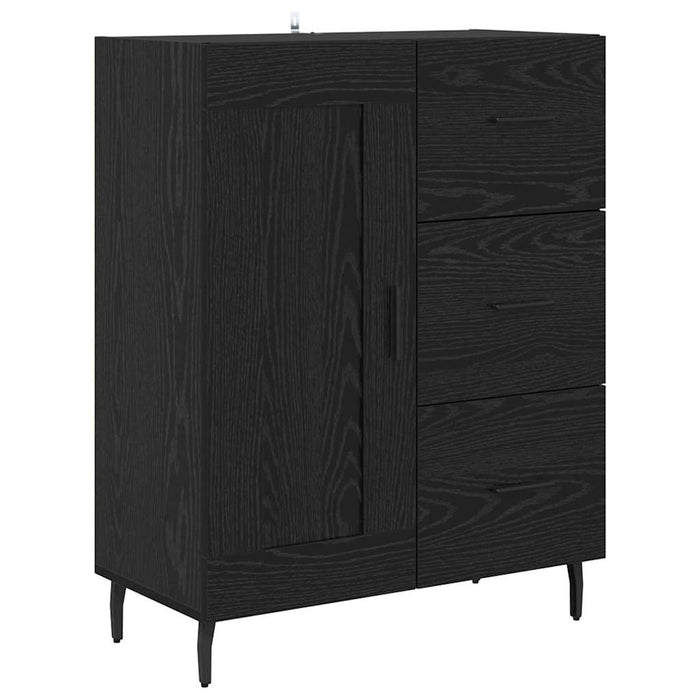 Bufet 2 pcs Stejar negru 69,5 x 34 x 180 cm Lemn compozit - WALTI WALTI