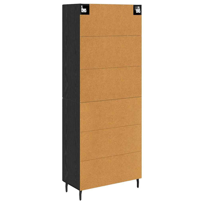 Bufet 2 pcs Stejar negru 69,5 x 34 x 180 cm Lemn compozit - WALTI WALTI