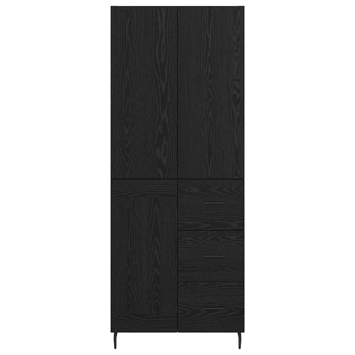 Bufet 2 pcs Stejar negru 69,5 x 34 x 180 cm Lemn compozit - WALTI WALTI