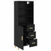 Bufet 2 pcs Stejar Negru 69,5 x 34 x 180 cm Lemn compozit - WALTI WALTI