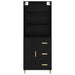 Bufet 2 pcs Stejar Negru 69,5 x 34 x 180 cm Lemn compozit - WALTI WALTI