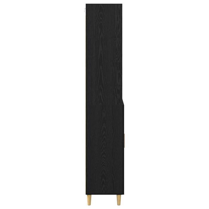 Bufet 2 pcs Stejar Negru 69,5 x 34 x 180 cm Lemn compozit - WALTI WALTI