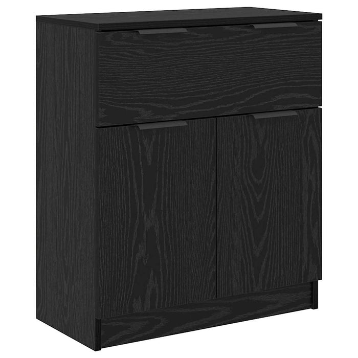 Bufet cu sertar 3 pcs Stejar negru Lemn compozit - WALTI WALTI