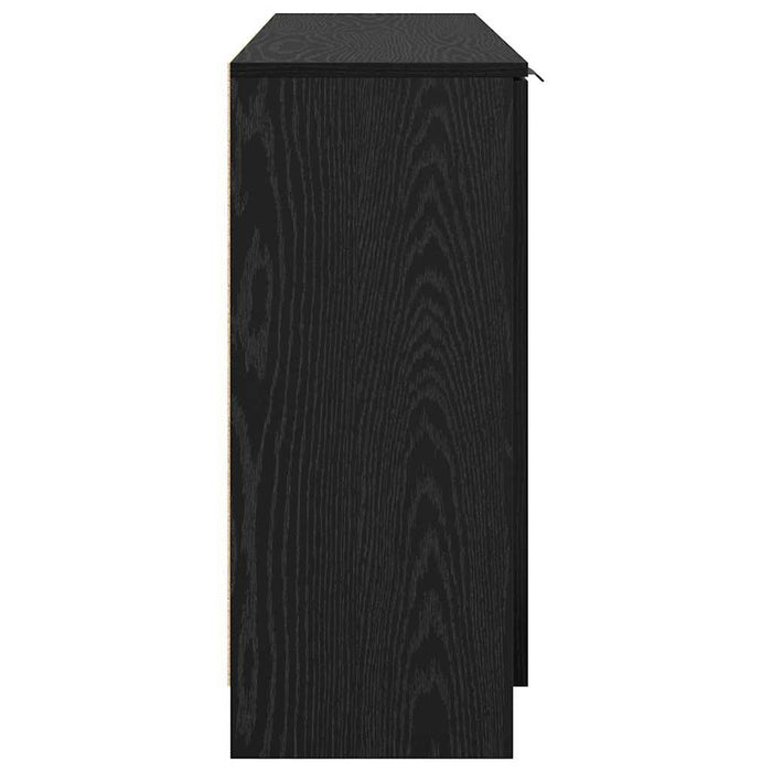 Bufet cu sertar 3 pcs Stejar negru Lemn compozit - WALTI WALTI