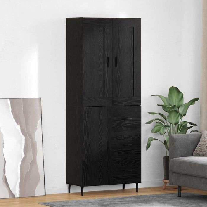 Bufet cu sertar 2 pcs Stejar Negru Lemn compozit - WALTI WALTI