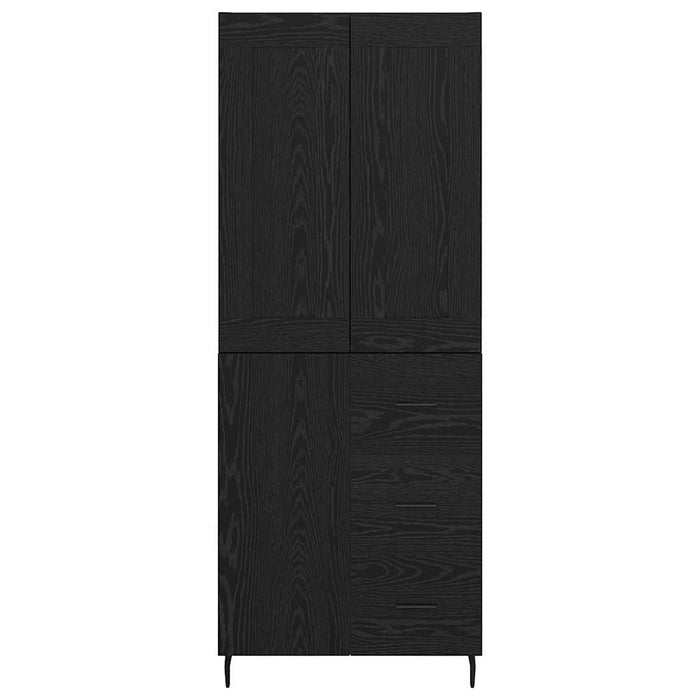 Bufet cu sertar 2 pcs Stejar Negru Lemn compozit - WALTI WALTI