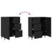 Bufet cu sertar 2 pcs Stejar Negru Lemn compozit - WALTI WALTI