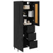 Bufet cu sertar 2 pcs Stejar Negru Lemn compozit - WALTI WALTI