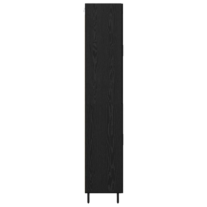 Bufet cu sertar 2 pcs Stejar Negru Lemn compozit - WALTI WALTI