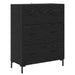 Bufet Pe perete Stejar Negru 69,5 x 34 x 180 cm Lemn compozit - WALTI WALTI