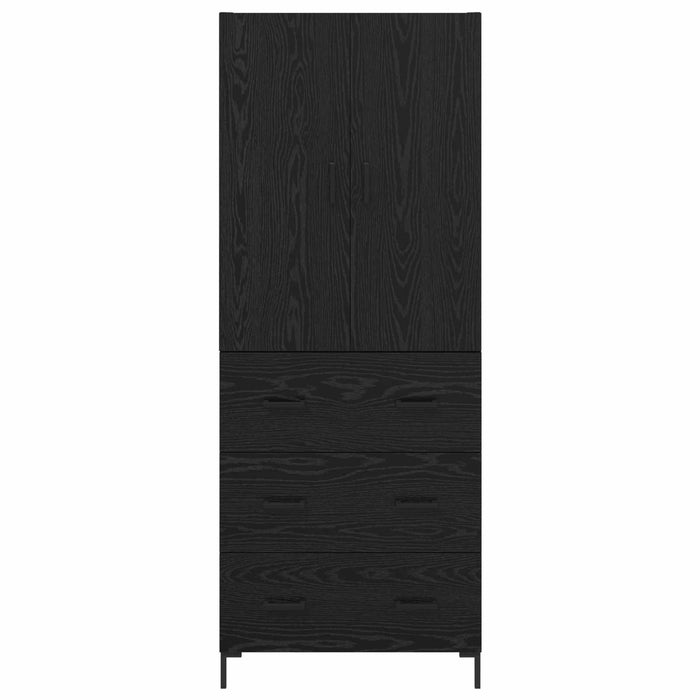 Bufet Pe perete Stejar Negru 69,5 x 34 x 180 cm Lemn compozit - WALTI WALTI