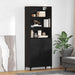 Bufet Pe perete cu sertar 2 pcs Stejar Negru Lemn compozit - WALTI WALTI