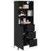 Bufet Pe perete cu sertar 2 pcs Stejar Negru Lemn compozit - WALTI WALTI