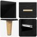 Bufet 2 pcs Stejar Negru 69,5 x 34 x 180 cm Lemn compozit - WALTI WALTI