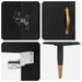 Bufet 2 pcs Stejar Negru Lemn compozit - WALTI WALTI