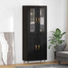 Bufet 2 pcs Stejar Negru Lemn compozit - WALTI WALTI