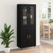 Bufet 2 pcs Stejar Negru Lemn compozit - WALTI WALTI