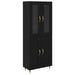 Bufet 2 pcs Stejar Negru Lemn compozit - WALTI WALTI