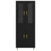 Bufet 2 pcs Stejar Negru Lemn compozit - WALTI WALTI