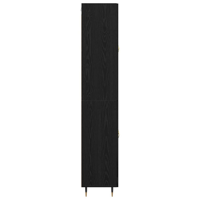 Bufet 2 pcs Stejar Negru Lemn compozit - WALTI WALTI