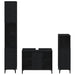 Set de mobilier pentru baie 3 pcs Stejar negru Lemn compozit - WALTI WALTI